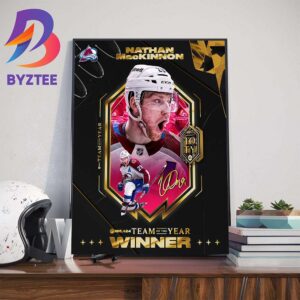 Congrats To Colorado Avalanche Player Nathan MacKinnon Is The EA Sports NHL 24 Team Of The Year Winner Art Decorations Poster Canvas