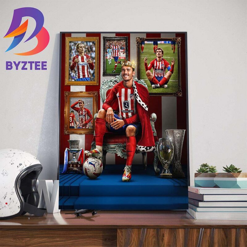 Poster Antoine Griezmann Atletico Madrid Format A3 (45x32 Cm) - Neuf