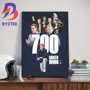 Congratulations To Gonzaga Basketball Head Coach Mark Few Reach 700 Career Wins In College Basketball Art Decor Poster Canvas