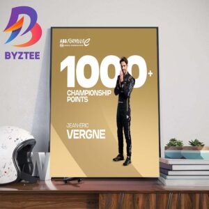 Congratulations To Jean-Eric Vergne 1000 Championship Points In Formula E FIA World Championship Art Decor Poster Canvas