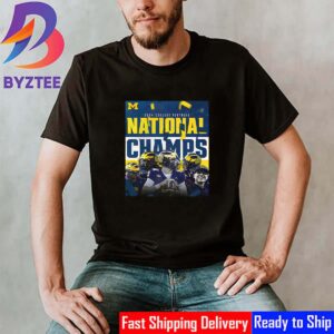 Congratulations To The 2024 College Football National Champions Are Michigan Wolverines Fooball Vintage T-Shirt