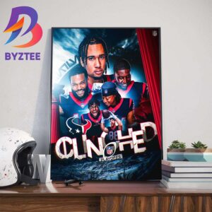 Congratulations To The Houston Texans Clinched NFL Playoffs Art Decorations Poster Canvas