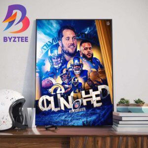 Congratulations To The Los Angeles Rams Clinched NFL Playoffs Art Decorations Poster Canvas