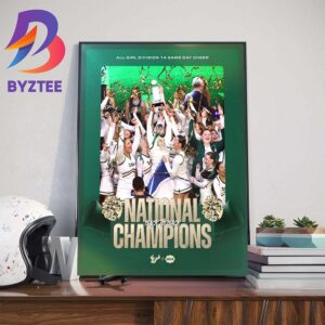 Congratulations To USF All-Girl Cheer Back To Back National Champions 2024 UCA All-Girl Division 1A Game Day Cheer Art Decor Poster Canvas