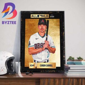 Corbin Carroll Winning 2023 All-MLB First Team Art Decorations Poster Canvas
