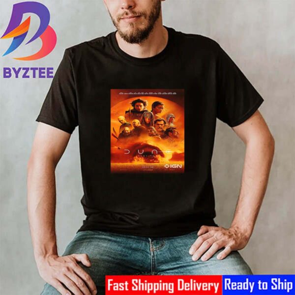 Dune Part 2 Official Poster In Theaters On March 1 2024 Classic T-Shirt