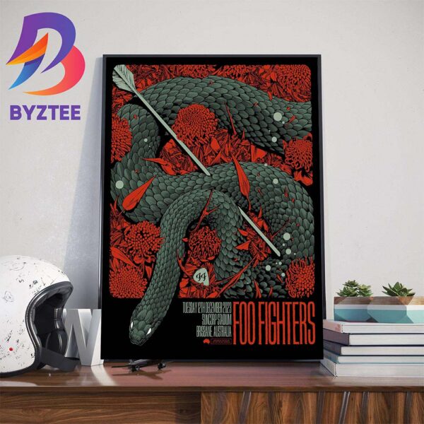 Foo Fighters Show At Suncorp Stadium Suncorp Stadium Brisbane Australia December 12th 2023 Art Decor Poster Canvas