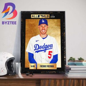 Freddie Freeman Winning 2023 All-MLB First Team Art Decorations Poster Canvas