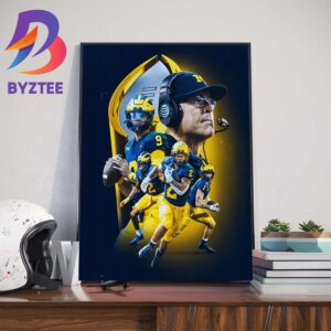 Hail To The Victors For The First Time Since 1997 Michigan Wolverines Football Are National Champions Art Decor Poster Canvas