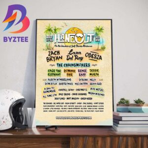 Hangout Music Fest On The Beaches of Gulf Shores Alabama May 17-19th 2024 Art Decor Poster Canvas