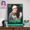Jannik Sinner Is The First Mens Singles AO Champion Outside Of The Big 3 Since 2014 Art Decor Poster Canvas
