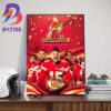 Kansas City Chiefs Travis Kelce Passes Jerry Rice For The Most Catches In NFL Postseason History Art Decor Poster Canvas