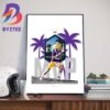 Los Angeles Rams Player Puka Nacua All-Time Rookie Records Most Receiving Yards Most Receptions Art Decorations Poster Canvas