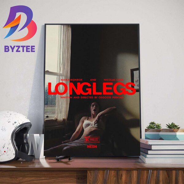 Longlegs Official Poster With Starring Nicolas Cage And Maika Monroe Art Decor Poster Canvas