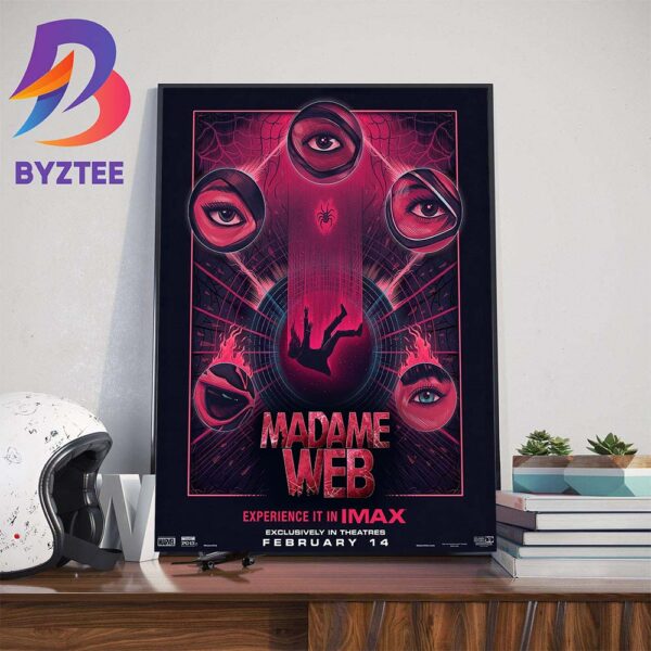 Madame Web Official Poster On Imax Film Releases February 14th 2024 Art Decor Poster Canvas