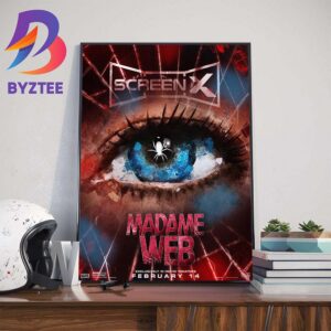 Madame Web Official Poster ScreenX Releases February 14th 2024 Art Decor Poster Canvas
