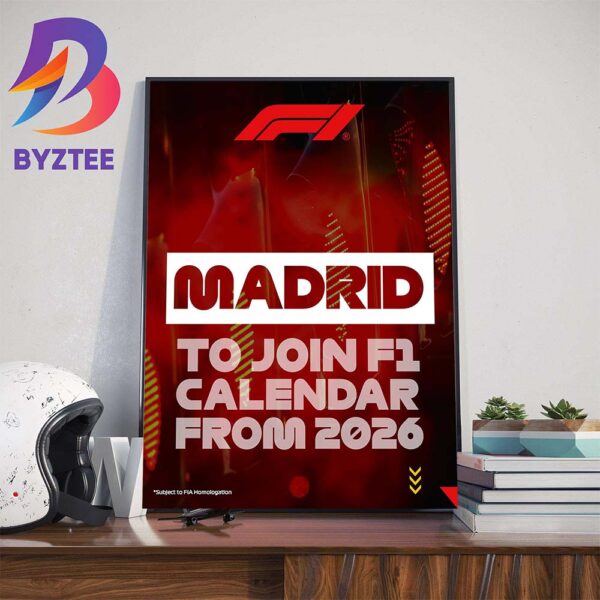 Madrid To Host The Spanish Grand Prix From 2026 Art Decor Poster Canvas