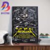 Metallica World Tour M72 Paris Play Em All A Metallica Celebration With Special Guests at Stade de France Art Decor Poster Canvas