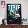 Miami Dolphins Tyreek Hill Is The First Career Receiving Yards Title With 1799 REC Yds Art Decor Poster Canvas
