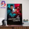Miami Dolphins Tyreek Hill Is The First Career Receiving Yards Title With 1799 REC Yds Art Decor Poster Canvas