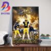 Michigan Football Beats Washington Football  34-13 And Is The 2023-24 CFP Championship National Champion Art Decor Poster Canvas