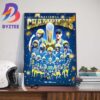 Michigan Football Beats Washington Football  34-13 And Is The 2023-24 CFP Championship National Champion Art Decor Poster Canvas