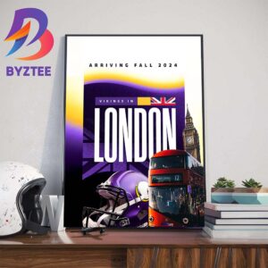 Minnesota Vikings In London Arriving Fall 2024 At Tottenham Hotspur Stadium Art Decor Poster Canvas