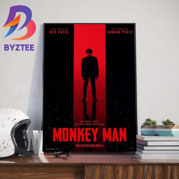 Monkey Man Official Poster Art Decor Poster Canvas