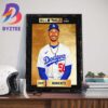 Marcus Semien Winning 2023 All-MLB First Team Art Decorations Poster Canvas