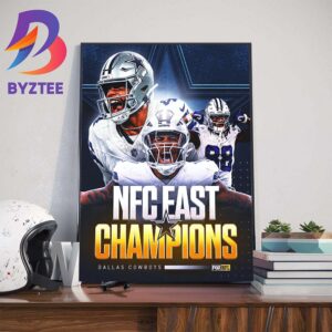 NFC East Champions Are The Dallas Cowboys Clinched NFL Playoffs Art Decorations Poster Canvas
