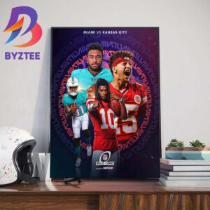 NFL Wild Card Miami Dolphins Vs Kansas City Chiefs Art Decor Poster Canvas