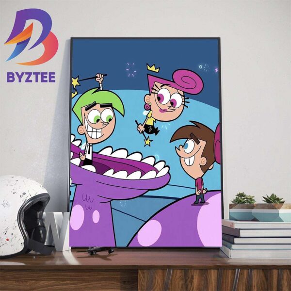 New The Fairly OddParents Series Official Poster On Netflix Art Decor Poster Canvas