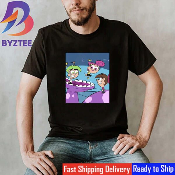 New The Fairly OddParents Series Official Poster On Netflix Vintage T-Shirt