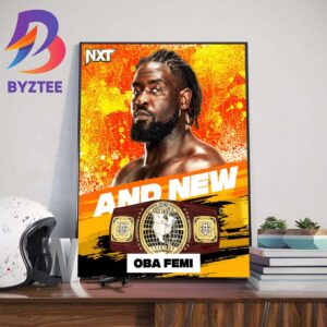 Oba Femi And New WWE NXT North American Champion Art Decor Poster Canvas