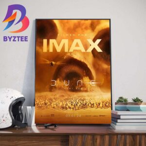 Official Filmed For Imax Poster For Dune Part Two Art Decor Poster Canvas