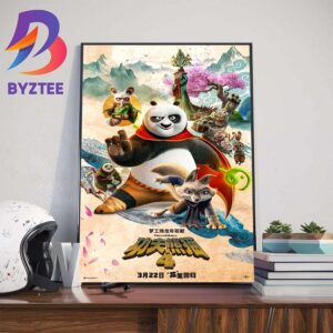 Official International Poster For Kung Fu Panda 4 2024 Movie Art Decor Poster Canvas
