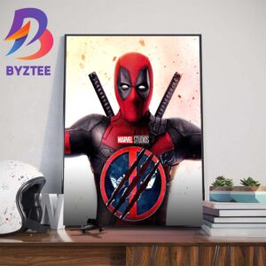 Official Poster Deadpool 3 Of Marvel Studios With Starring Ryan Reynolds Art Decor Poster Canvas