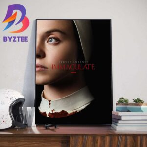 Official Poster For Immaculate With Starring Sydney Sweeney Art Decor Poster Canvas