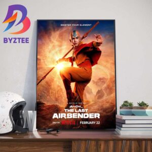 Official Poster For Master Your Element Aang In The Live-Action Avatar The Last Airbender Series Art Decor Poster Canvas