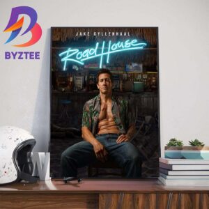Official Poster Road House Remake With Starring Jake Gyllenhaal Art Decor Poster Canvas