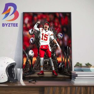 Patrick Mahomes And The Chiefs Are Kings Of The AFC Once Again Art Decor Poster Canvas