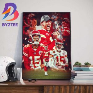 Patrick Mahomes And The Kansas City Chiefs Play In 4th Super Bowl In The Last 5 Years Art Decor Poster Canvas