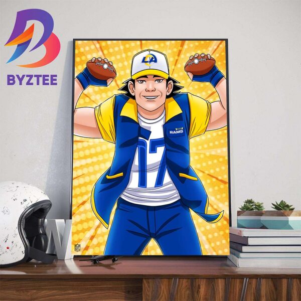 Puka Nacua x Los Angeles Rams Art Decorations Poster Canvas