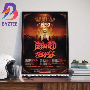 Road To Warm-Up Tour Hellfest Open Air Festival Benighted x Ten56 Art Decor Poster Canvas