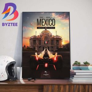 Round 1 Formula E At Hankook Mexico City E Prix Jan 13th 2024 Art Decor Poster Canvas
