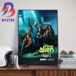 SYFY Resident Alien Season 3 February 14th 2024 Art Decor Poster Canvas