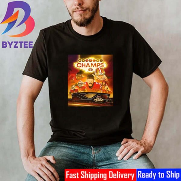 San Francisco 49ers Are 2023 NFC Champions Tie The NFL Record With Their 8th NFC Championship Vintage T-Shirt