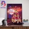 San Francisco 49ers Are 2023 NFC Champions Tie The NFL Record With Their 8th NFC Championship Art Decor Poster Canvas