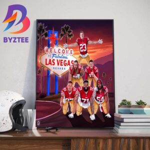 San Francisco 49ers Back On Top Of The NFC And NFC Champions 2023 Art Decor Poster Canvas