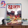 San Francisco 49ers Christian McCaffrey Is The 2023 Rushing Yds Title With 1459 Russ Yds Art Decor Poster Canvas
